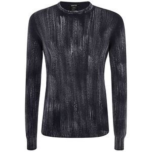 Avant Toi Men Tonal Effect Round Neck Reversible Pullover